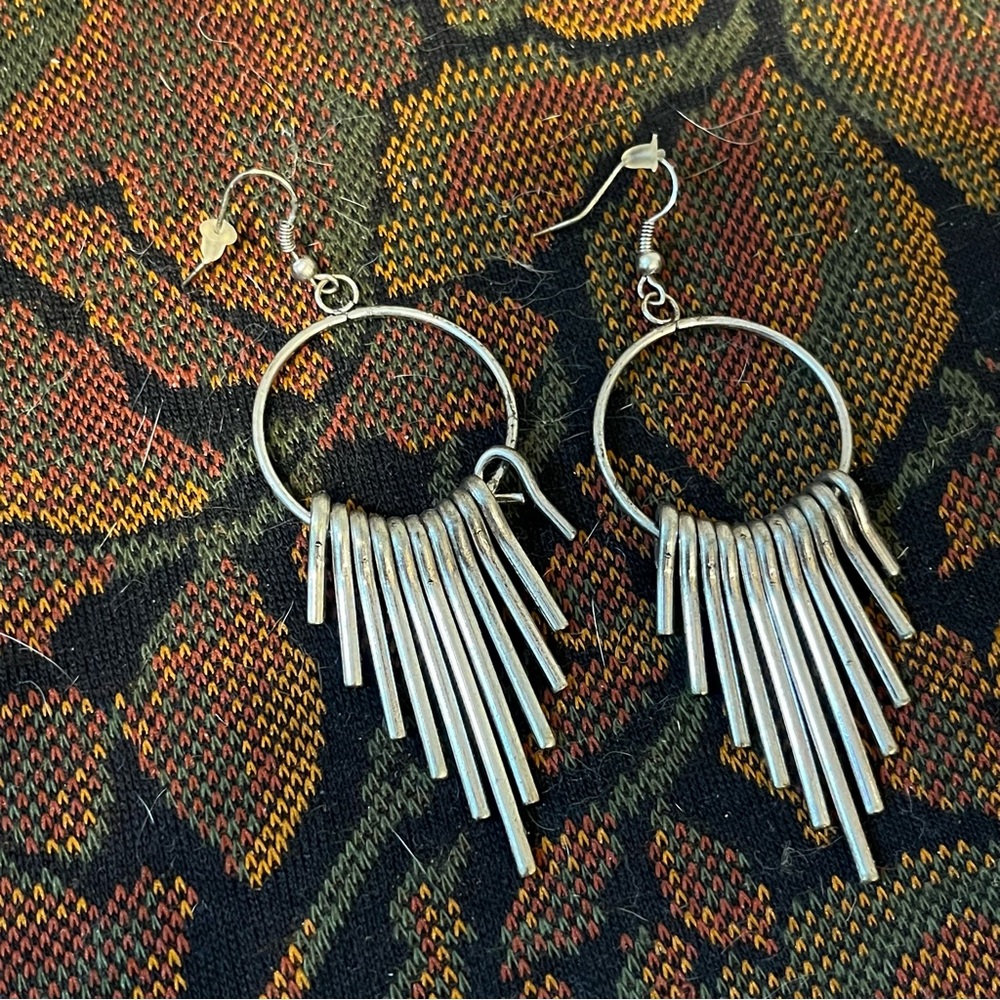 Dangly Silver Earrings